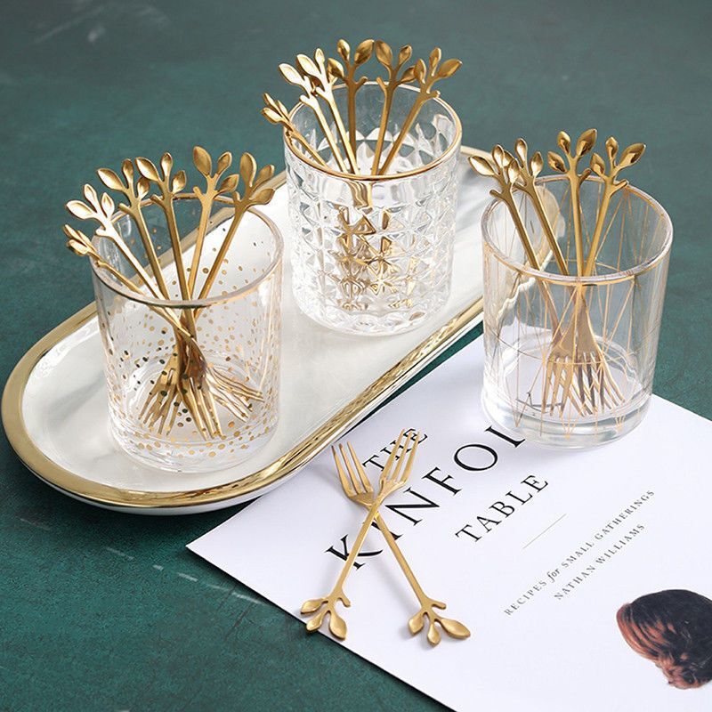 Korean-Style Trendy Fruit Forks, Light Luxury Fashion, Instagram-Worthy High-Value Fruit Fork Set, Luxurious Fruit Picks