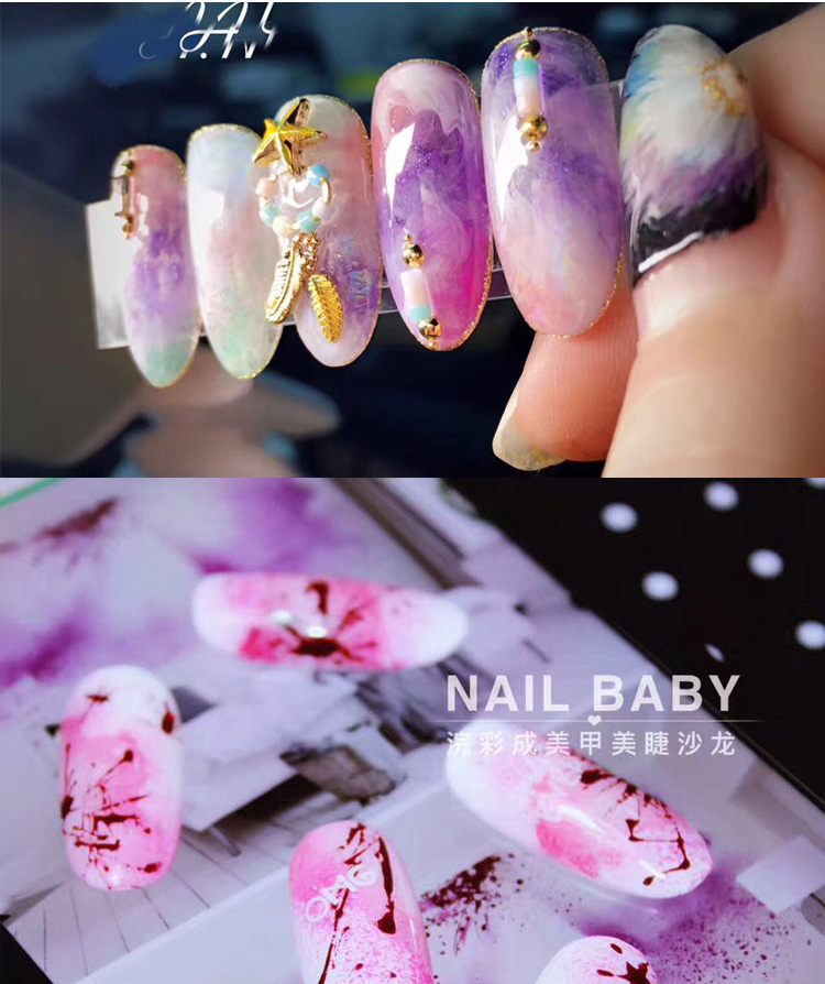 Bút Pen Smudge Pen Poke Pen Gradient Pen 红 Pen Redwood Rod Fine Hair Liệu pháp vẽ móng - Công cụ Nail bộ làm móng