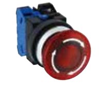 Press-lock type AJN310N mushroom head AJN320N Japanese idec and spring IP65 waterproof button switch