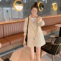  MAJE KARA spring 2021 new womens design sense suit loose college style blazer girl