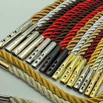 Iron buckle customized three-strand rope portable rope packaging handbag rope paper bag rope gift box carrying rope iron buckle style