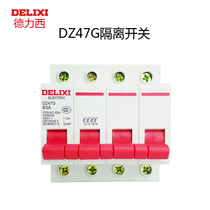 Delixi Disconnector DZ47G 2P 3P 4P 32A 40A 63A 100A 125A miniature circuit breaker (MCB)