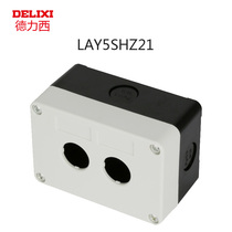 Delixi LAY5SHZ21 waterproof button switch box emergency stop switch control box 2 hole 22mm indicator box