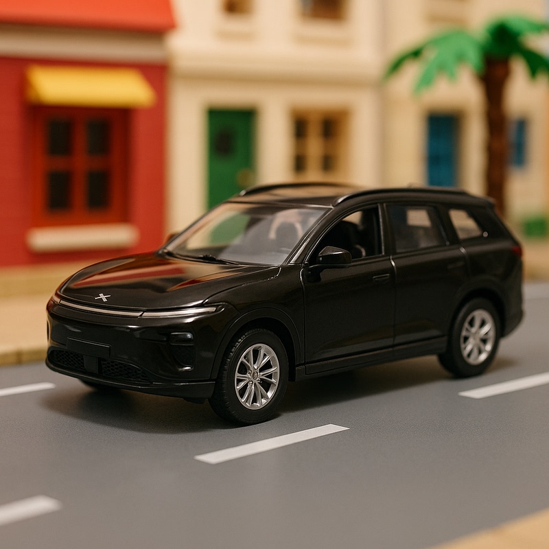 Xpeng G9 Pocket Car, Realistic Alloy Mini Car, Desktop Ornament for Boys, Pull-Back Silent Model