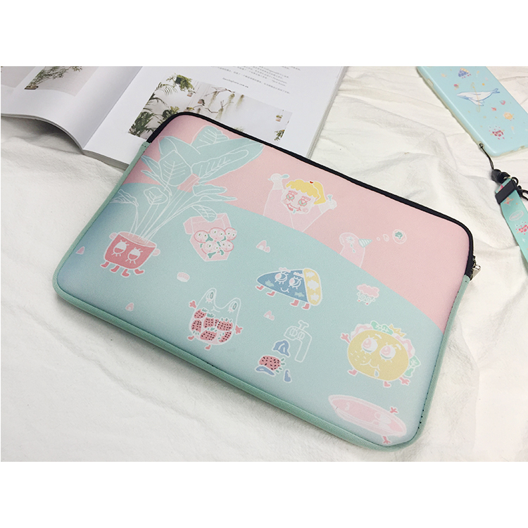 Apple Huawei Dell máy tính xách tay túi lót túi vô hình xử lý màu tươi 12 inch 13 inch 14 inch 15 inch - Phụ kiện máy tính xách tay túi đựng laptop asus