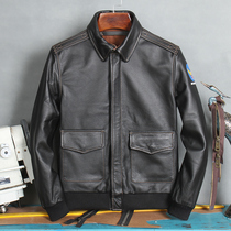 Special Price Clear Cabin Pick-up Head Layer Cow Leather Leather Leather Clothing Male A2 Pilot Fashion Leather Jacket Big Code Leather Jacket