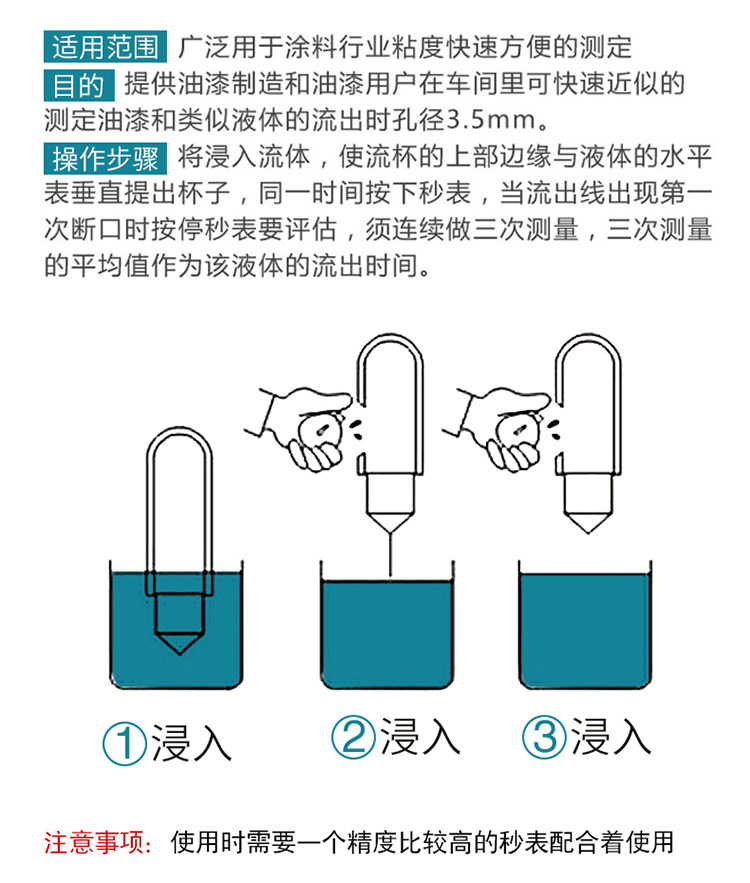 Вискозиметр 西美nk-2号粘度杯涂四杯手提式涂四杯便携式粘度计4号杯涂4粘度杯 Trifity