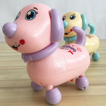 Douyin electric toy dog light music rope toy puppy boy and girl baby 3-5-6 years old