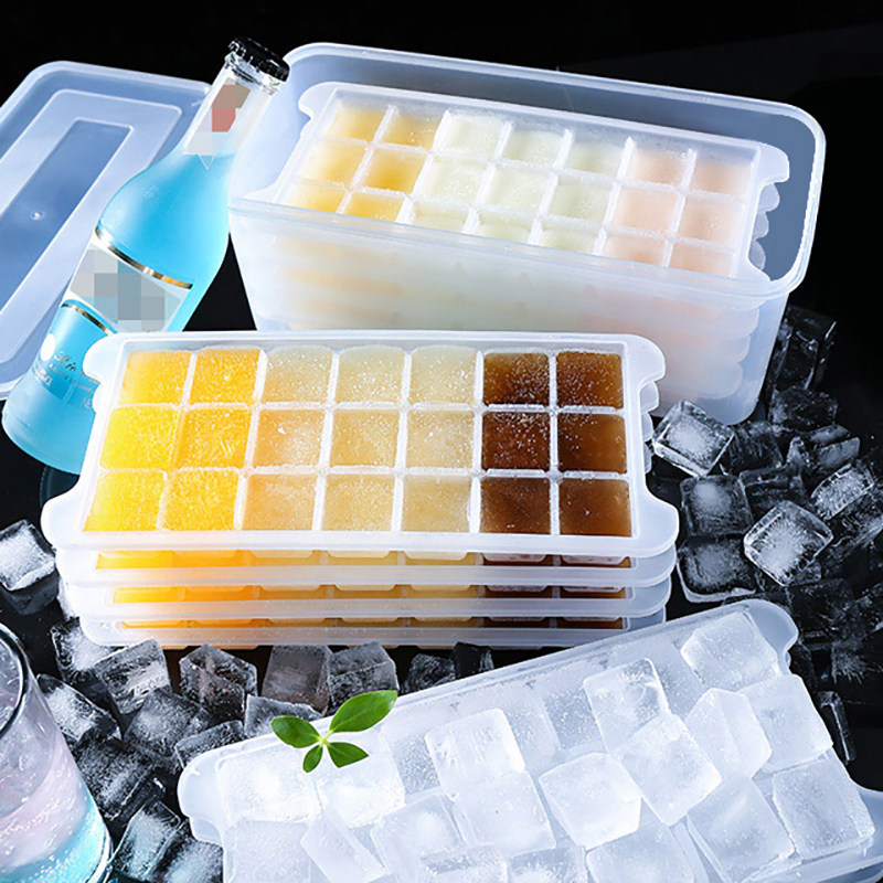 Ice tray freezer frozen ice cube ice box frozen mold personality creative with lid household artifact to make large frozen ice