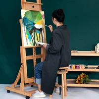 Бесплатная доставка на пол -тип масляной накладки 式 Деревянный телескопический складной эскиз Рекламный пропаганда