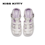 Kisskitty Pig Cage Shoes 2023 Summer New Fang Candy Head Heades Leisure вокальная полоса со сладкими прохладными римскими сандалиями