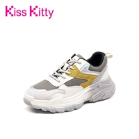 Kiss Kitty 2020 осенняя новая обувь для папы, спортивная повседневная обувь одинакового цвета, модная женская обувь, увеличивающая рост