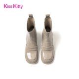 Kiss Kitty Зимние короткие сапоги, ретро челси