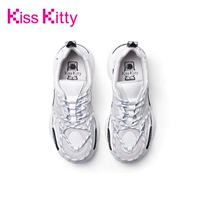 Kisskitty Luminous Daddy Shoes ck European Station Outlector 2020 New Ins Tide White Lothing Sports Women's Womens