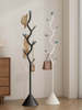 Clothes Rack Cream-Colored Coat Rack Bedroom Floor-Standing Clothes Rack Branch-Shaped Simple Metal Household Clothes Storage Rack