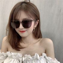 Wild personality box classic polarized sunglasses womens anti-UV sunglasses Korean version of the tide 2019 new big face men