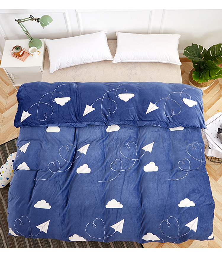 Mùa đông dày lông cừu san hô chăn đơn mảnh ấm sinh viên Falais cộng với nhung đơn flannel đôi chăn sang trọng bộ chăn ga gối đệm