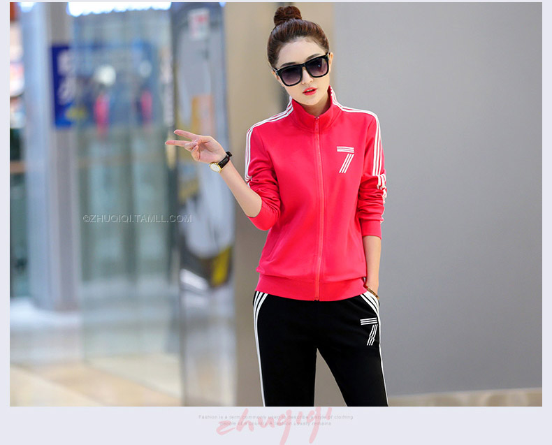Mùa thu đông 2019 mới phù hợp với thể thao nữ hai mảnh thời trang 361 Hàn Quốc giản dị cỡ lớn áo len rộng phù hợp bộ thu đông adidas nam