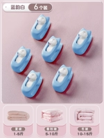 Blue Rhyme White-6 шт. [пряжка фиксированная, подходит для одной кровати, одеяло не повреждается]