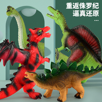 Soft glue dinosaur toys Jurassic World Rex model simulation animal Triceratops set children Men gift