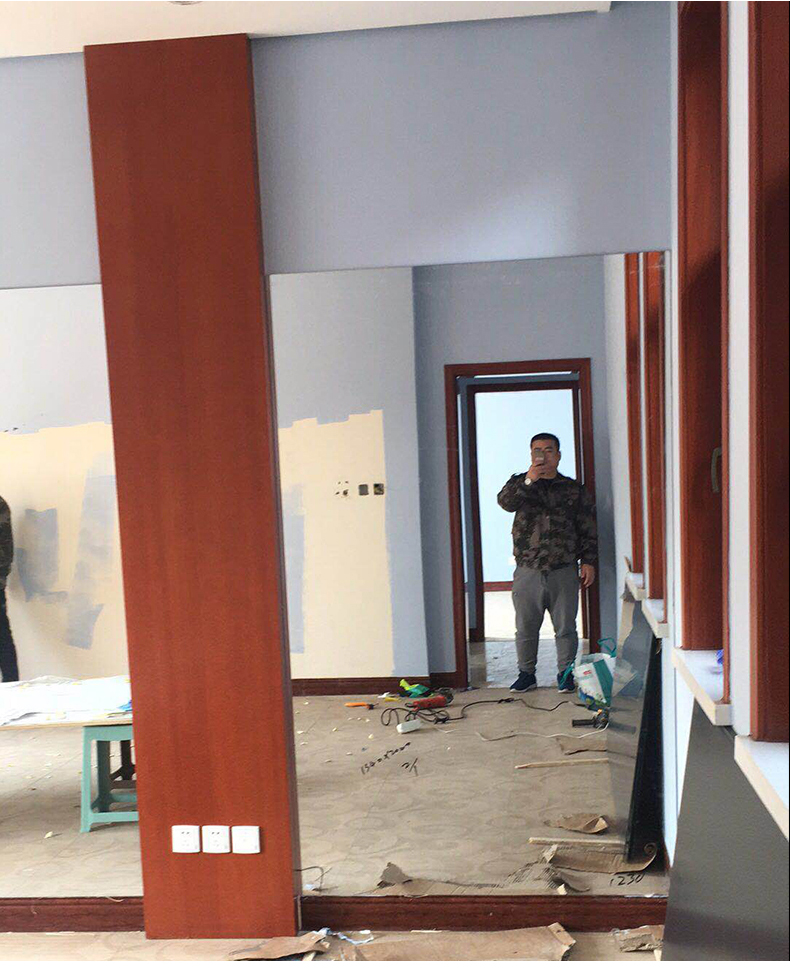Hàng Châu Ninh Custom Custom Hotel Khách sạn Diễn tập Mirror Dance Yoga Phòng tập thể hình Lắp đặt cửa gương lớn - Gương gương lớn