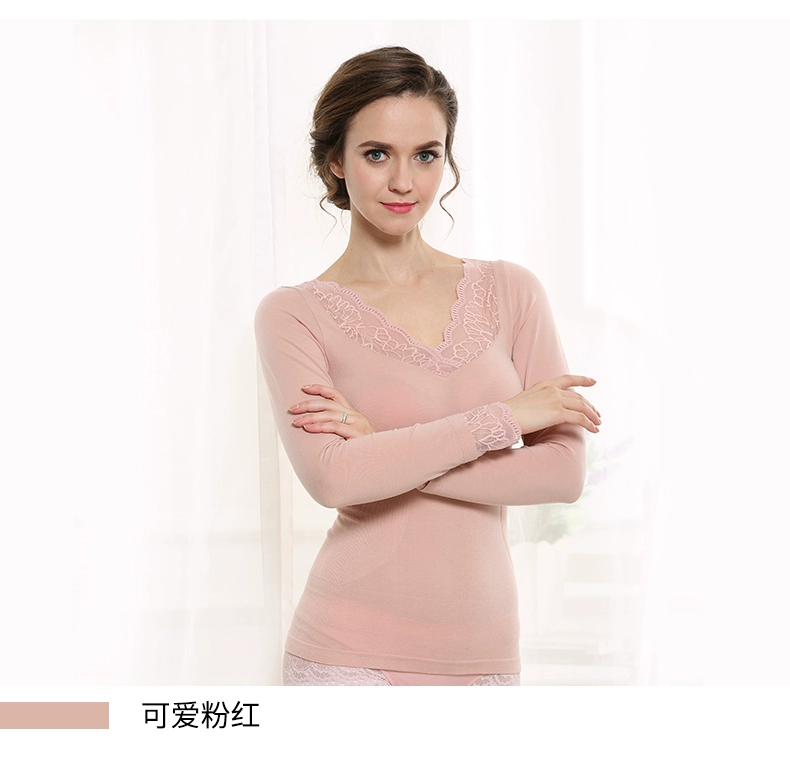 Đẹp lưng thon cao Thoải mái co giãn tutu ren tay áo ấm corset v-cổ sưởi sợi cơ thể định hình hàng đầu áo bra
