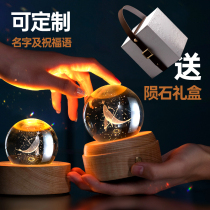 ins wind home Ornament Pendulum Cosmonaut Astronaut Water Crystal Ball Exam For Gaokao Refueling Gifts Creative Furnishing