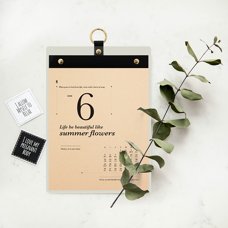 Hang calendar 2022 Acrylic Calendar Desk Calendar Desktop Pendulum brief Inwind creativity hanging wall-style lunar calendar hand ripping