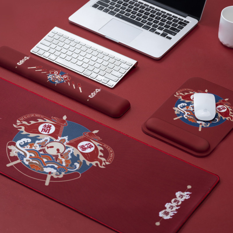 Original Nationalist Girl Table Pad Gift Super Large Mouse Pad Memory Cotton Keyboard Manual wrist wrist pad