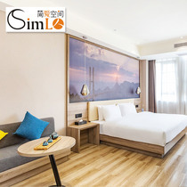 Jane Eyre Space Theme Hotel Furniture Full Set Custom Luggage Rack Writing Desk TV Wall Sofa Simlo-06