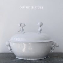 Book French ASTIER de VILLATTE Snoopy Tureen Snoopy Bowl made in France