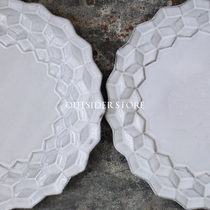 French ASTIER de VILLATTE Cube Plate diamond Plate French Shunfeng