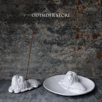 In the road ASTIER de VILLATTE Lion Incense Holder thread Incense base French made