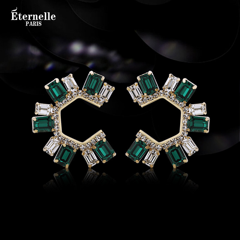 French Eternelle Original Accessible Luxury Earrings Niche Design Retro Earrings for Women European and American Elegant and Elegant Earrings