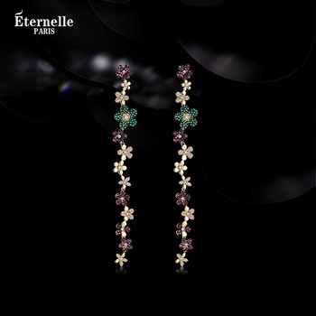 French Eternelle Bohemian Style Earrings Original Design Ladylike Earrings Elegant Long Tassel Earrings