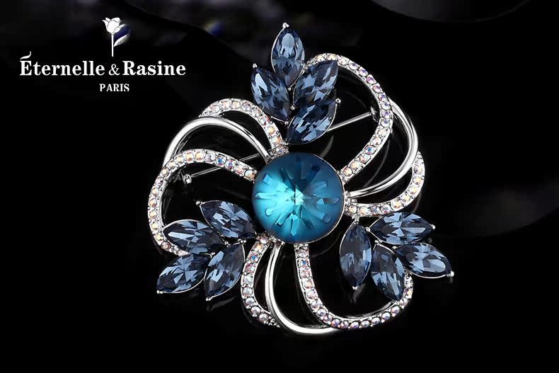 Broche femme ETERNELLE en cristal autrichien - Ref 1172537 Image 9