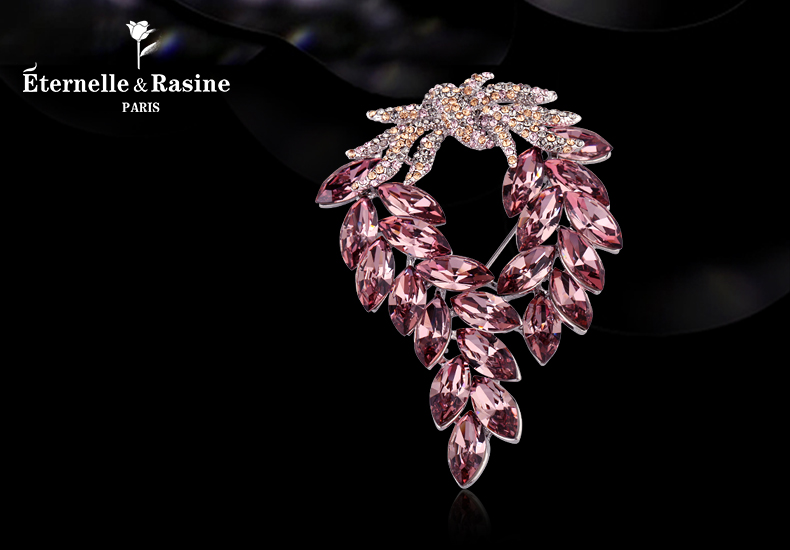 Broche femme ETERNELLE en cristal autrichien - Ref 1177073 Image 8