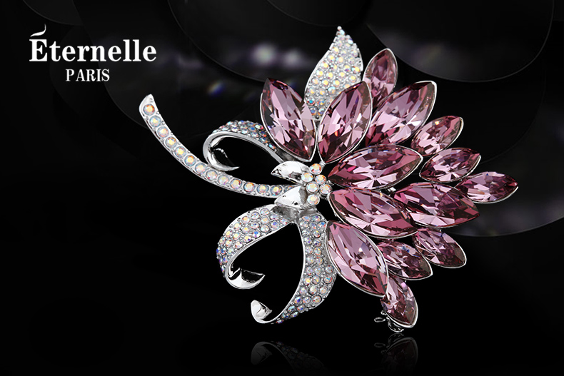 Broche femme ETERNELLE en cristal autrichien - Ref 1174342 Image 11