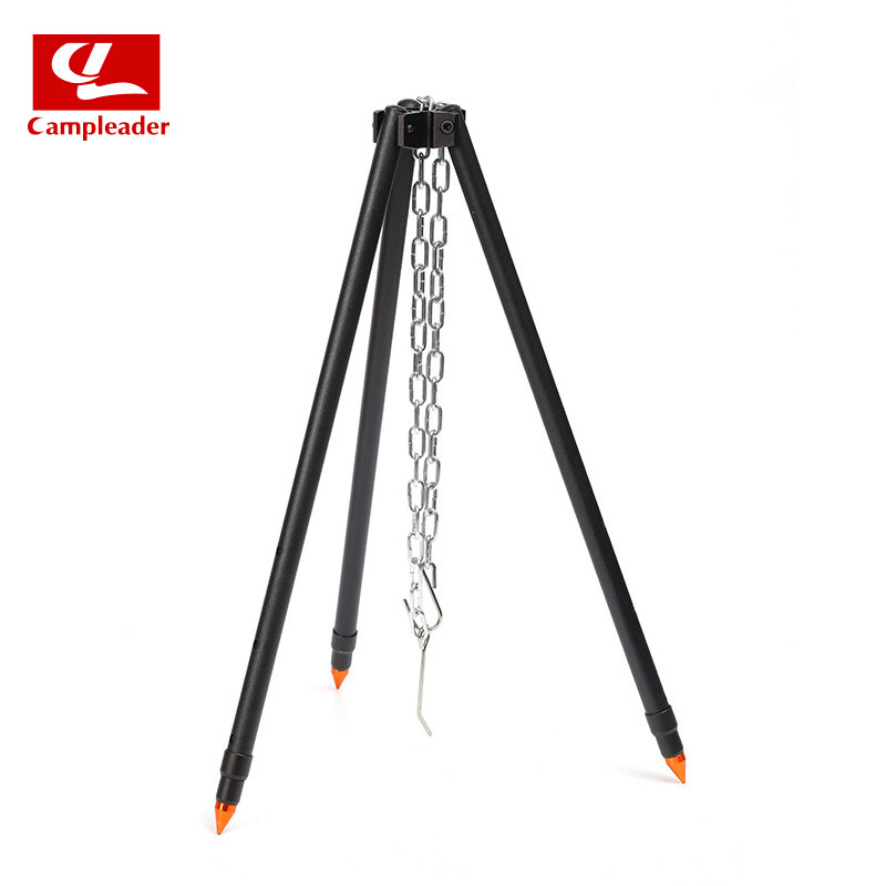 Outdoor large number Bonfire frame portable hanging pan bracket tripod bonfire camping Supplies Barbecue Grill tripod-Taobao