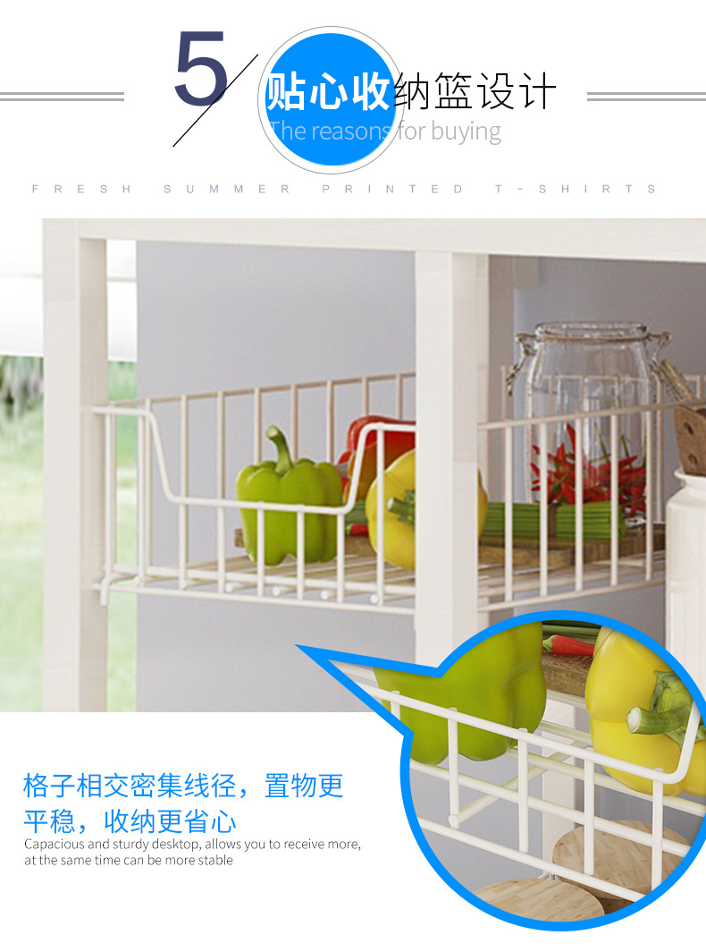 Đa chức năng nhà bếp lắp ráp quầy đặt phích lò tủ bên bữa ăn có thể đặt tủ thức ăn thừa lưu trữ - Buồng tủ áo nhựa