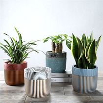 Good-looking succulent plant ceramic flowerpot 2021 new living room Fashion Net red creative European style retro modern special