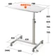 4-Gear White Desk044 (высота 70-88 см)