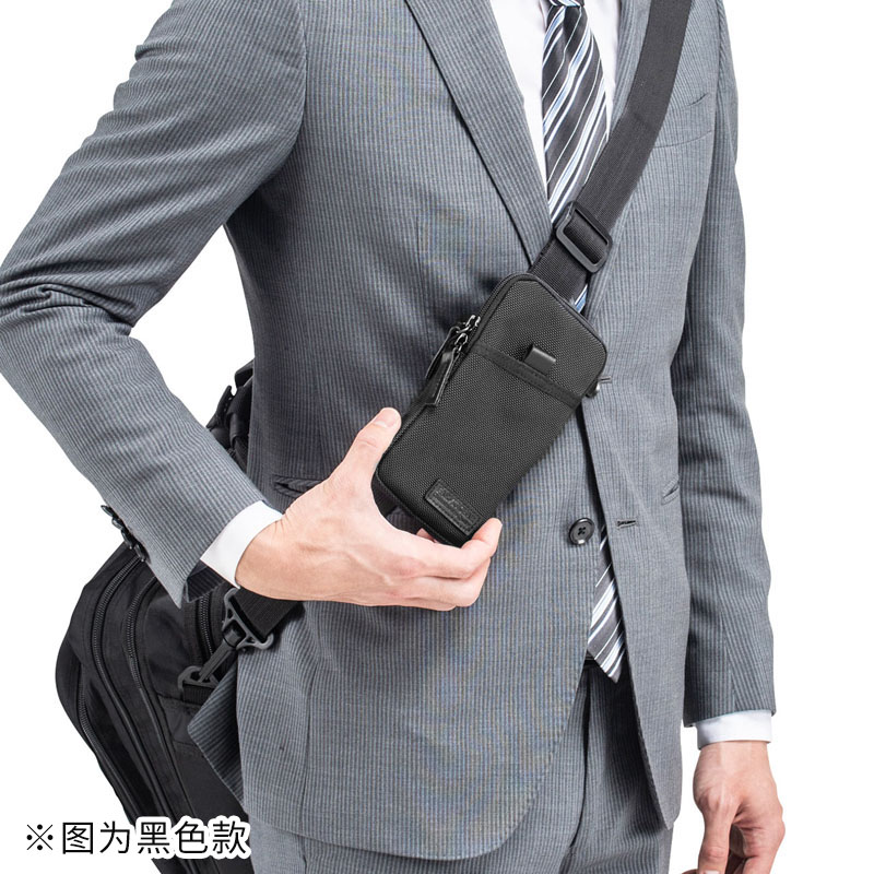 Japan SANWA digital storage bag Mobile phone carrying bag Multi-functional small sports satchel Fanny pack men's handbag tide