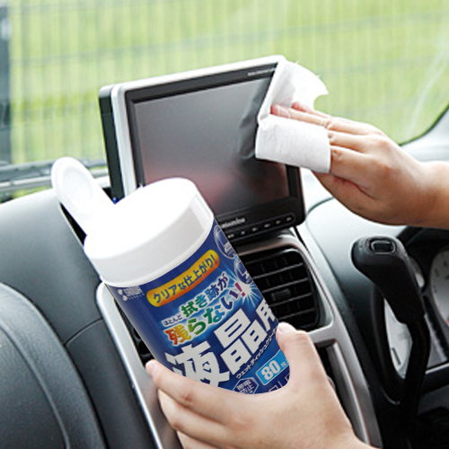 Japan SANWA cleaning wet wipes LCD monitor computer TV keyboard mac camera mobile phone decontamination and dust removal