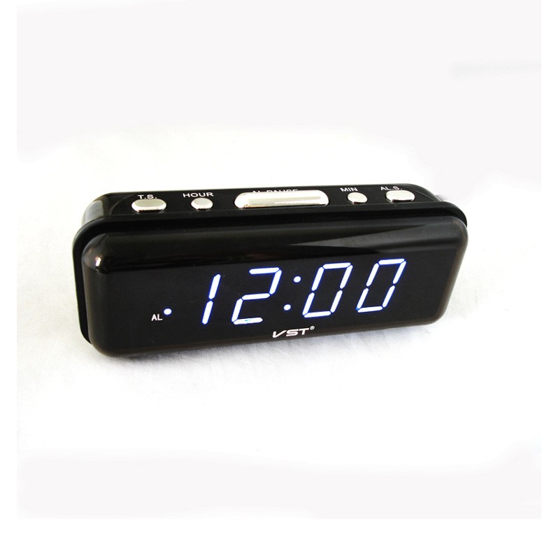 New creative plug-in digital display clock LED brief sloth people alarm clock tricolour personality bedroom gift seat clock