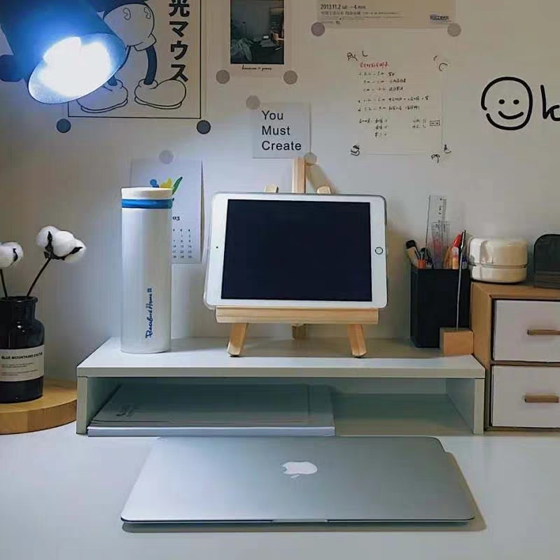 Office computer heightening frame ins student Dormitory Tabletop Shelve containing finishing display notebook base