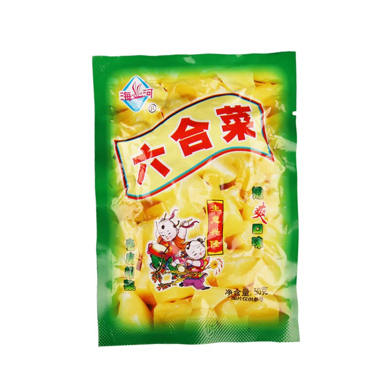 1 piece of sea river 6-in-six vegetable 50g peeled and squeezed vegetable breakfast with congee for the next meal, pickled vegetable core pickles