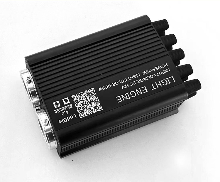 12V two-color flashing same color meteor machine car star sky top modification LED car all over the sky star fiber light source device