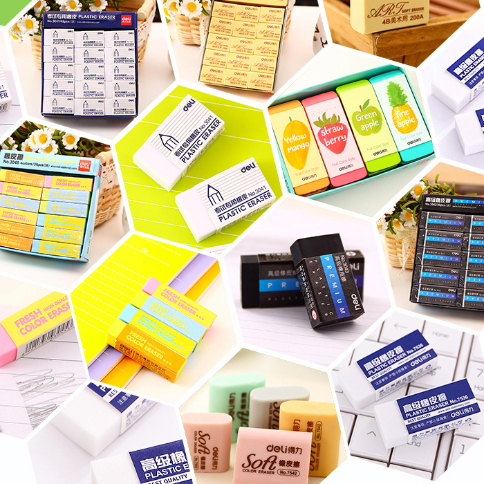 Able student rubber eraser paint eraser clean without scar eraser elementary school student creative cartoon cute stationery children study supplies like leather rub 4b fine art rubber stationery supplies