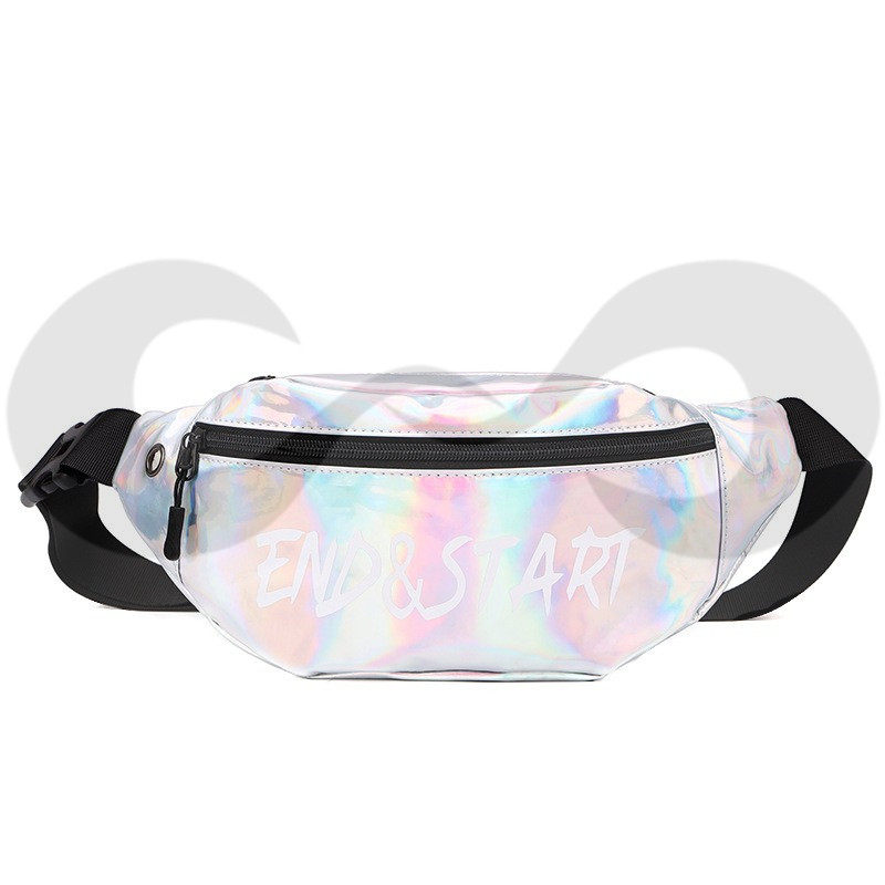 Tide brand S waist bag for men and women new Hong Kong style fashion printing messenger bag ins Korean version shoulder bag casual leather chest bag